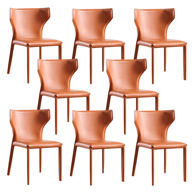 Faux Leather Side Chair Contemporary Kitchen Dining Side Chair