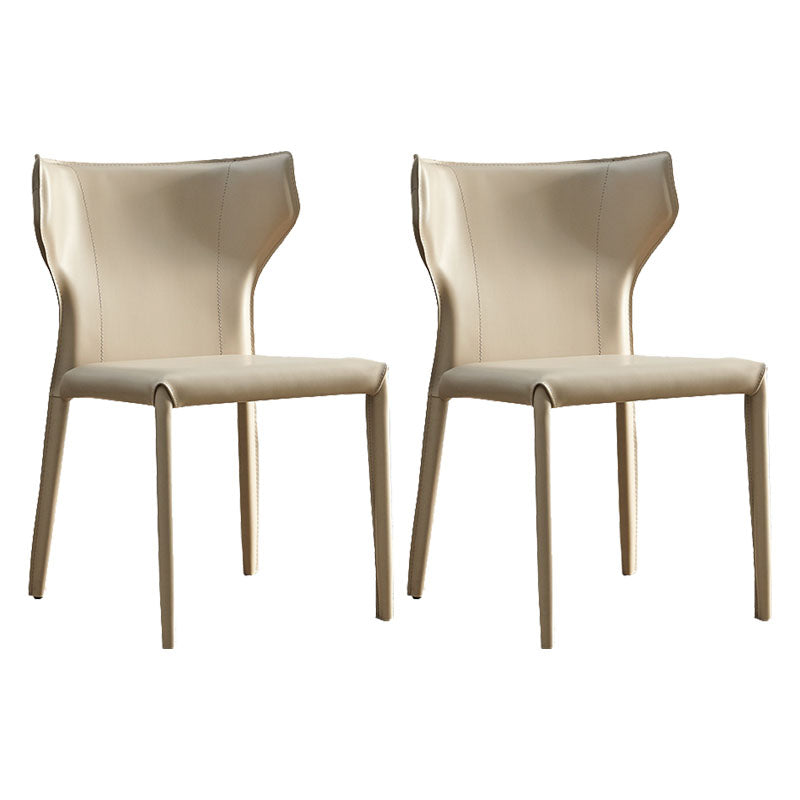 Faux Leather Side Chair Contemporary Kitchen Dining Side Chair