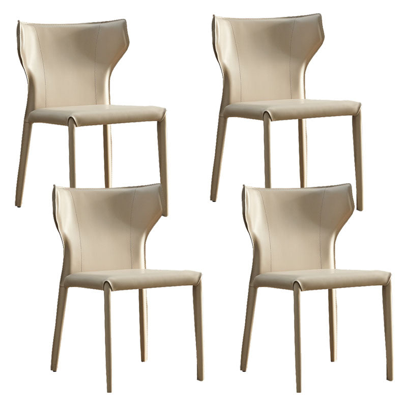 Faux Leather Side Chair Contemporary Kitchen Dining Side Chair