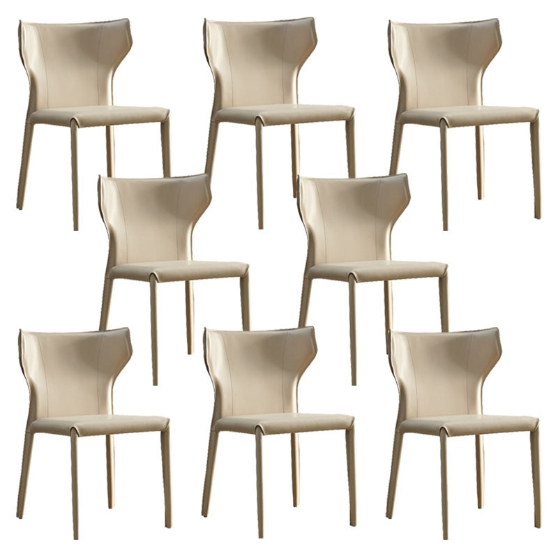 Faux Leather Side Chair Contemporary Kitchen Dining Side Chair