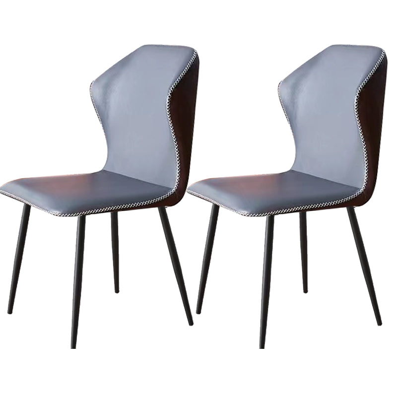Industrial Metal Dining Room Chair PU Leather Dining Chair for Restaurant Use