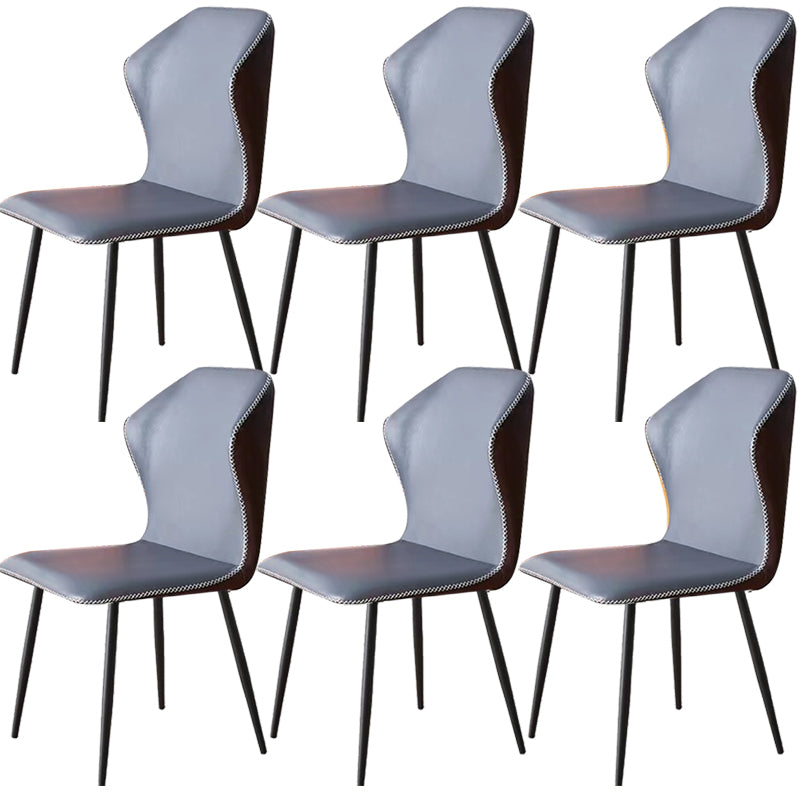 Industrial Metal Dining Room Chair PU Leather Dining Chair for Restaurant Use