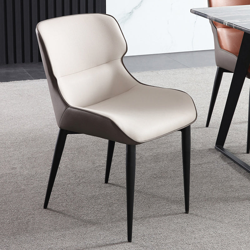 Modern Style Faux Leather Chairs Wingback Arm Chair for Home Use