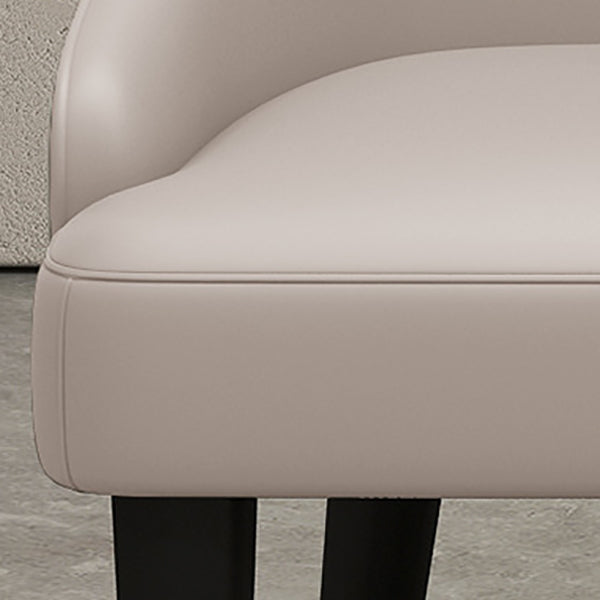 Contemporary Style Chairs Arm Dining Chairs with Wood Legs for Kitchen