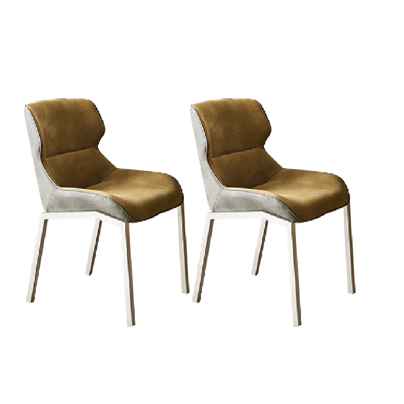 Modern Style Chairs Dining Chairs with Metal Legs for Kitchen