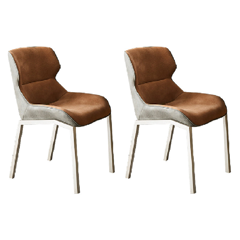 Modern Style Chairs Dining Chairs with Metal Legs for Kitchen