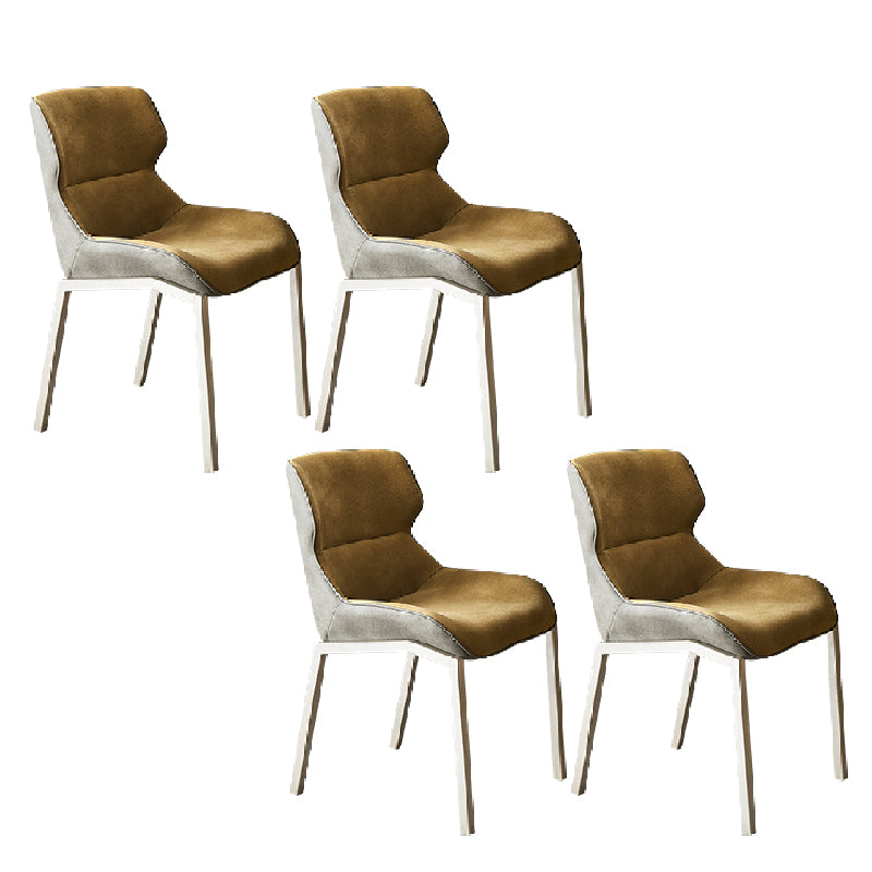 Modern Style Chairs Dining Chairs with Metal Legs for Kitchen