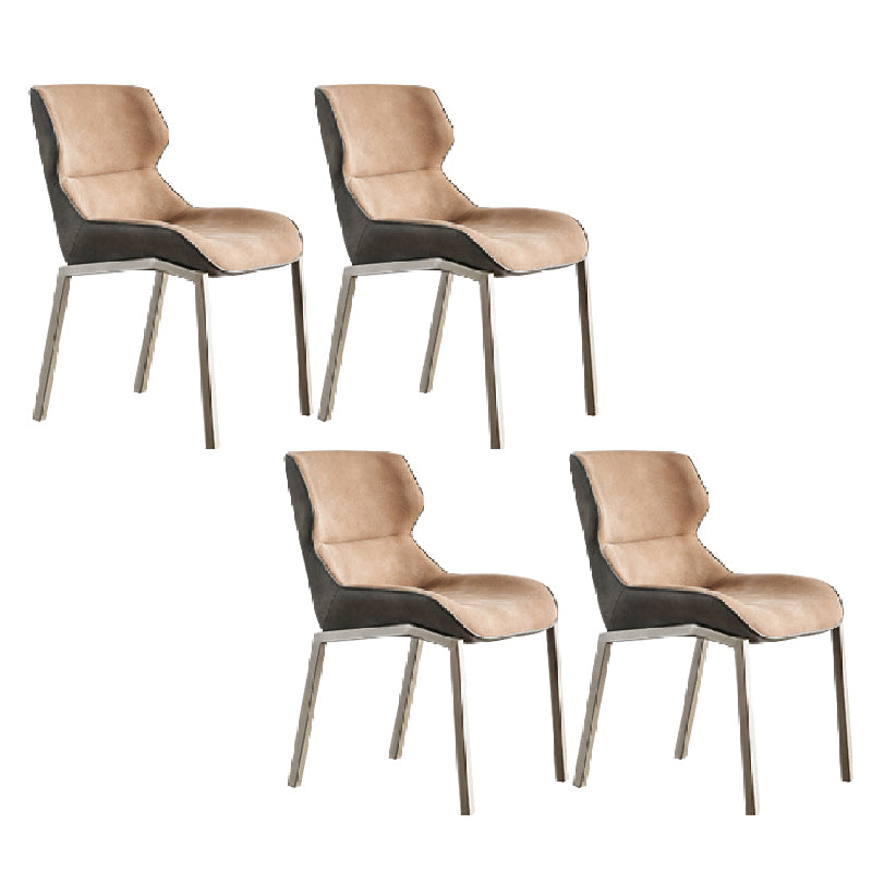 Modern Style Chairs Dining Chairs with Metal Legs for Kitchen