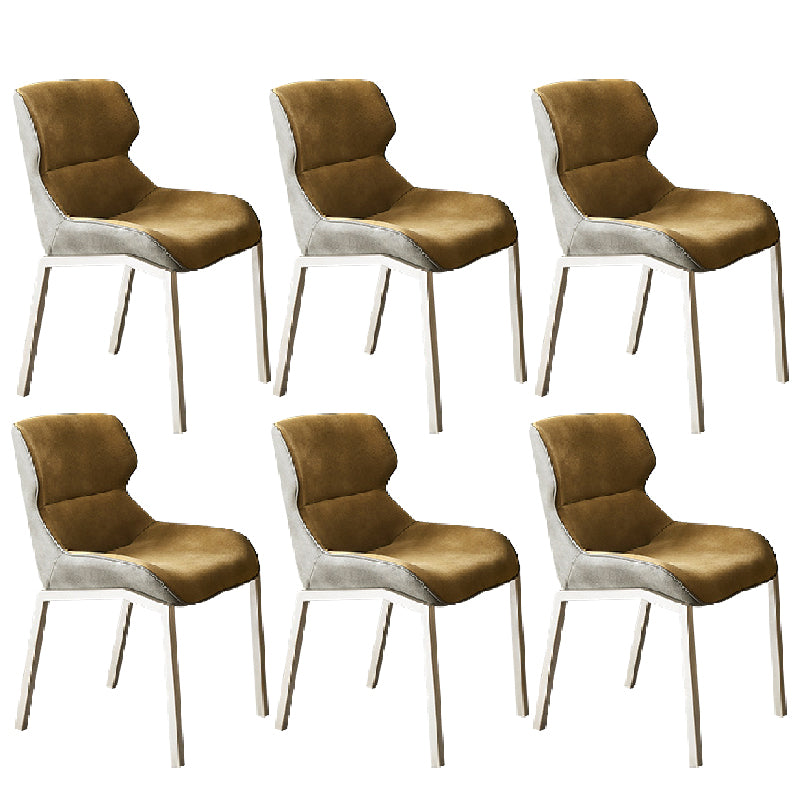 Modern Style Chairs Dining Chairs with Metal Legs for Kitchen