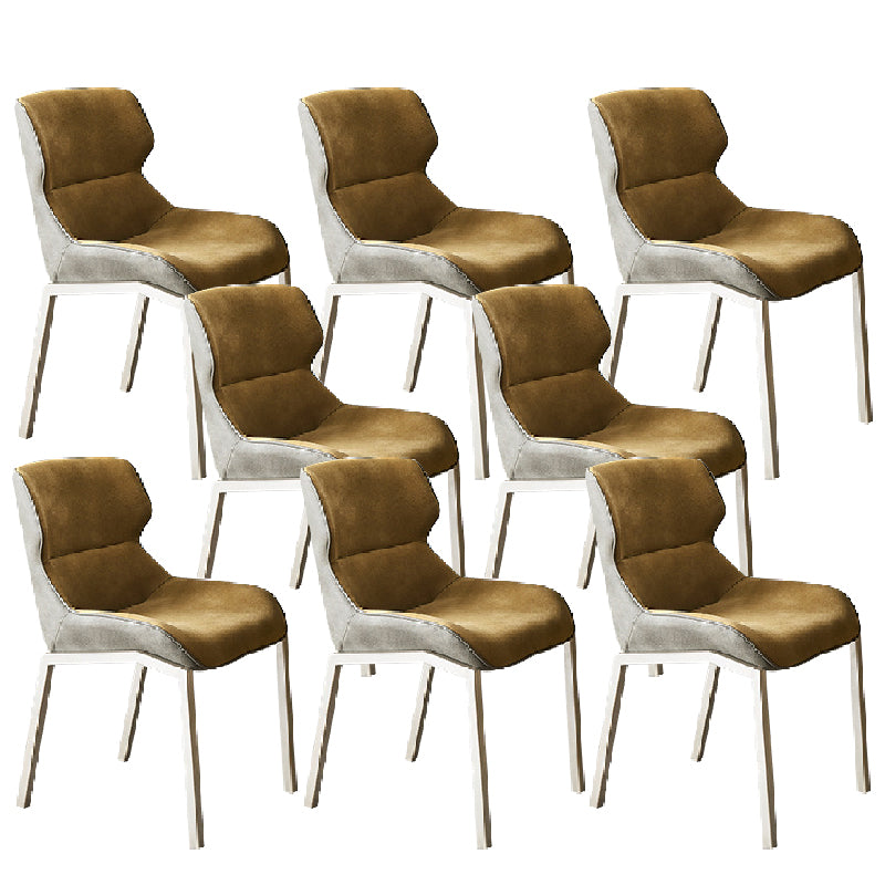 Modern Style Chairs Dining Chairs with Metal Legs for Kitchen