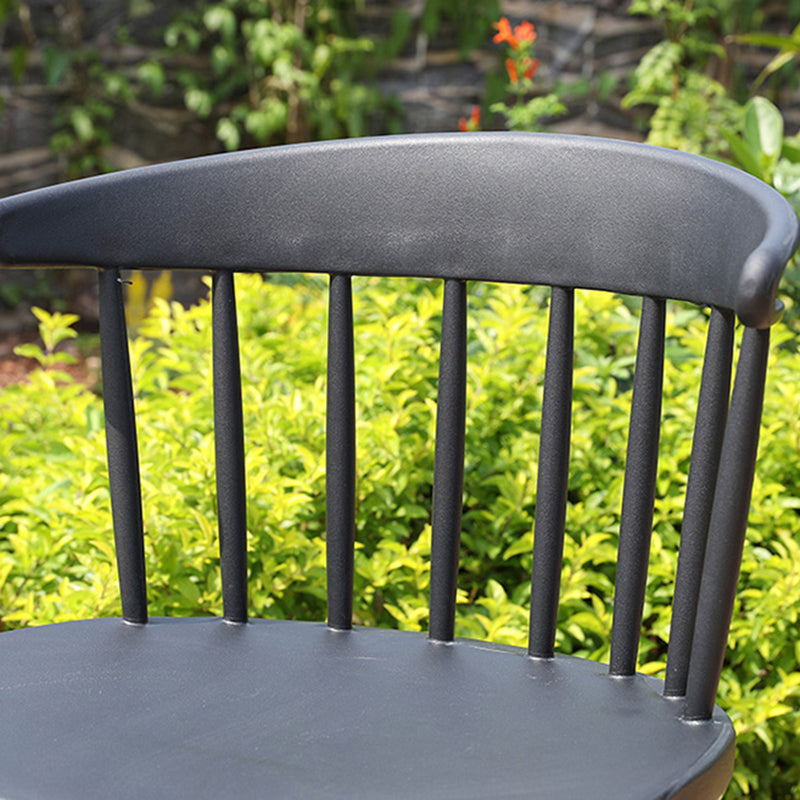 Contemporary Style Armless Chair Winsor Back Side Indoor Chair for Dining Room