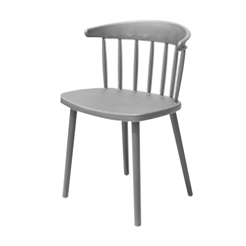 Contemporary Style Armless Chair Winsor Back Side Indoor Chair for Dining Room