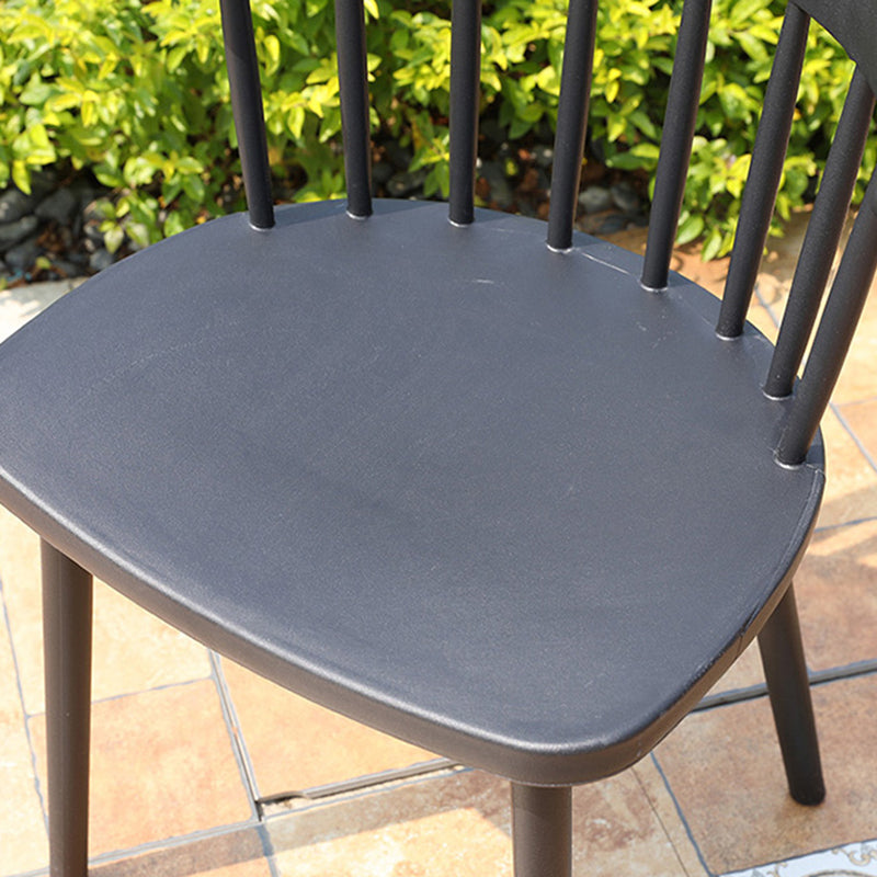 Contemporary Style Armless Chair Winsor Back Side Indoor Chair for Dining Room