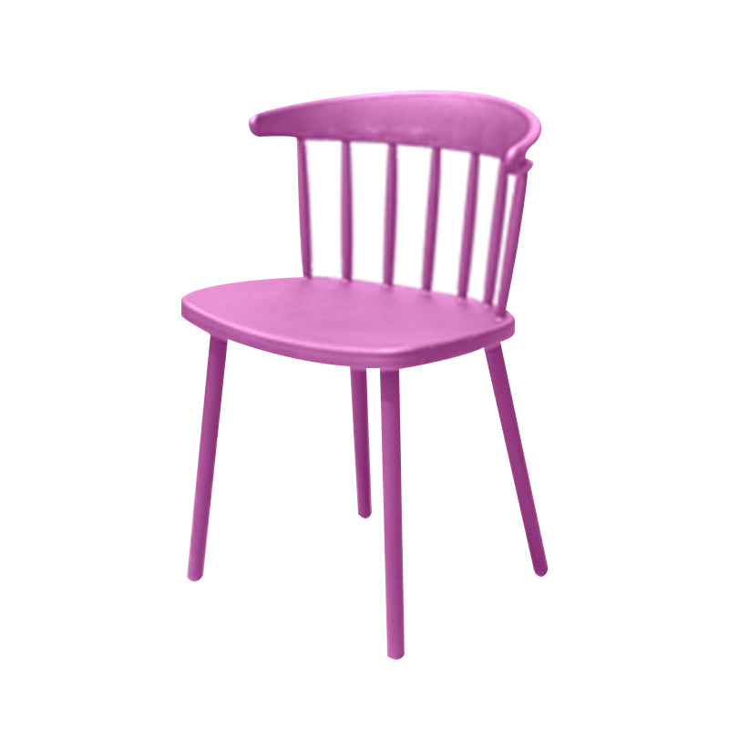 Contemporary Style Armless Chair Winsor Back Side Indoor Chair for Dining Room