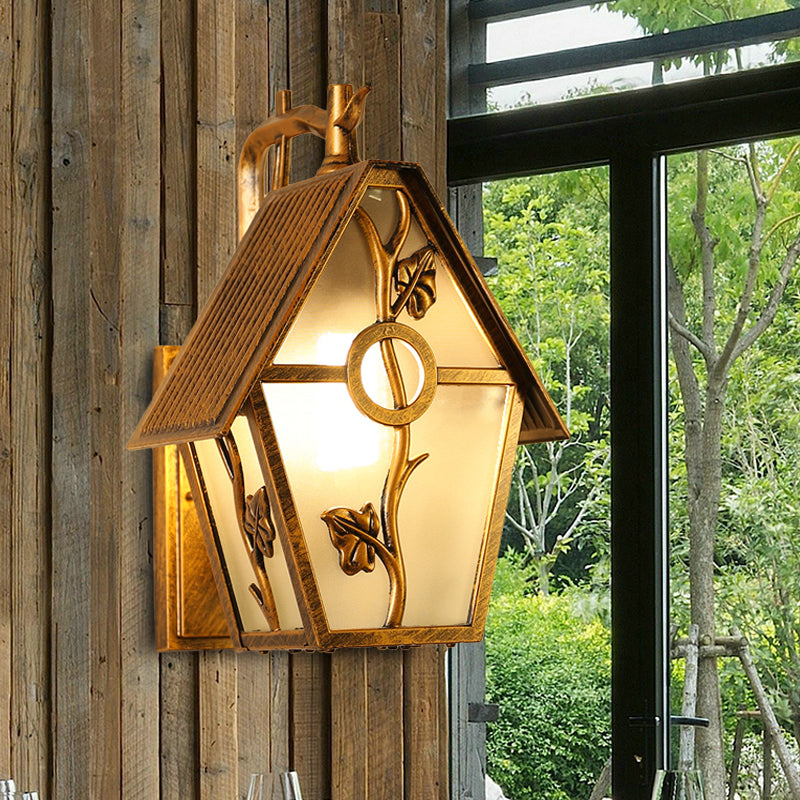 1 tête de maison en forme de mur d'éclairage d'éclair