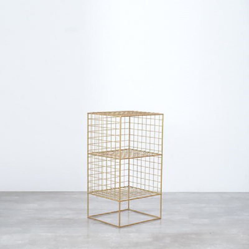 Modern Closed Back Book Shelf Metal Bookcase for Living Room