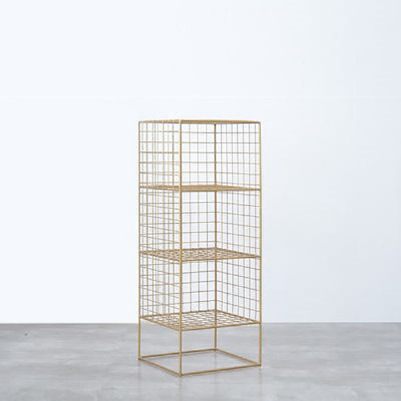 Modern Closed Back Book Shelf Metal Bookcase for Living Room