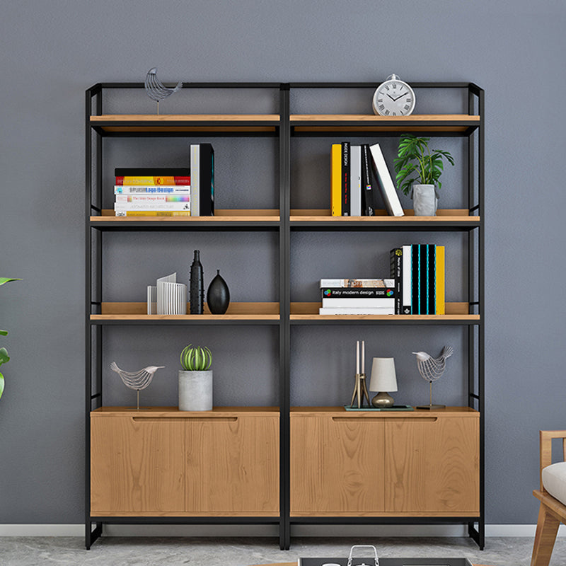 Etagere Metal Bookshelf Natural Shelf Bookcase for Study Room