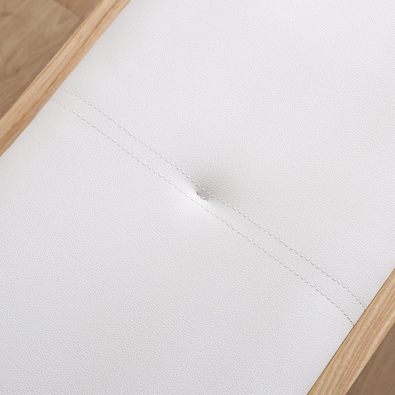 Wooden Bench Mid-Century Modern Solid Wood Seating Bench for Dining Room