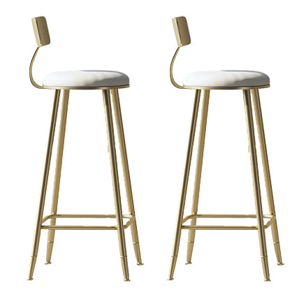 1/2/3 Pieces Modern Round Stool and Table Set Metal and Wood Pub Set