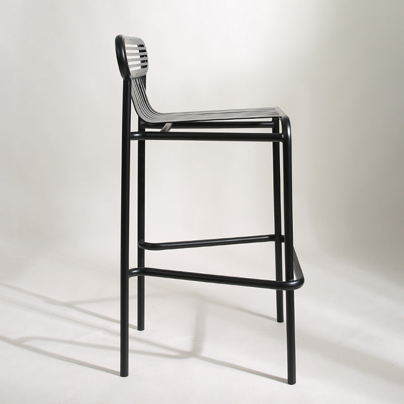 Square Industrial Bar Table Set 1/2 Pieces Counter Table with Iron High Stools