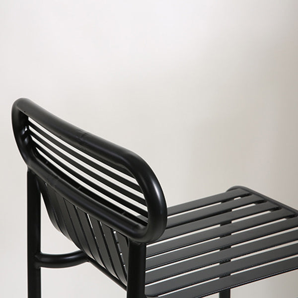 Square Industrial Bar Table Set 1/2 Pieces Counter Table with Iron High Stools