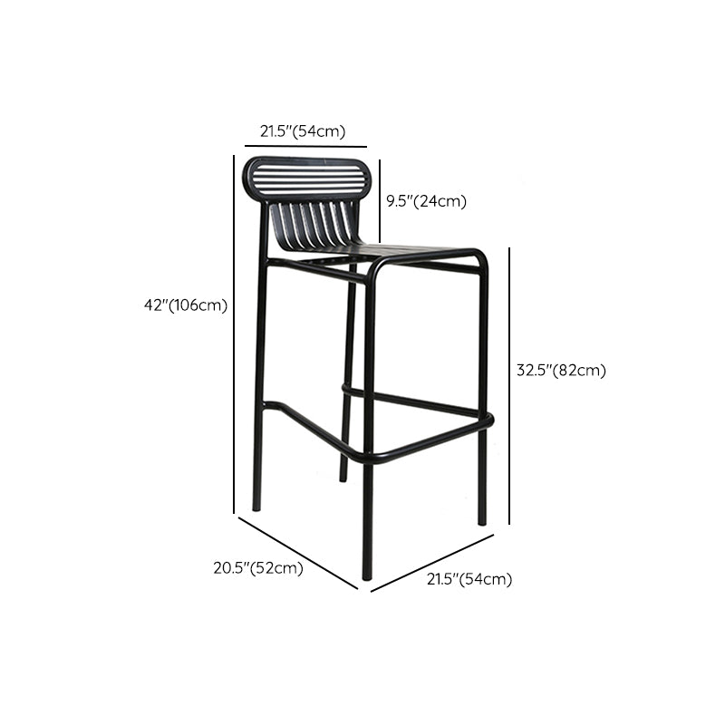 Square Industrial Bar Table Set 1/2 Pieces Counter Table with Iron High Stools
