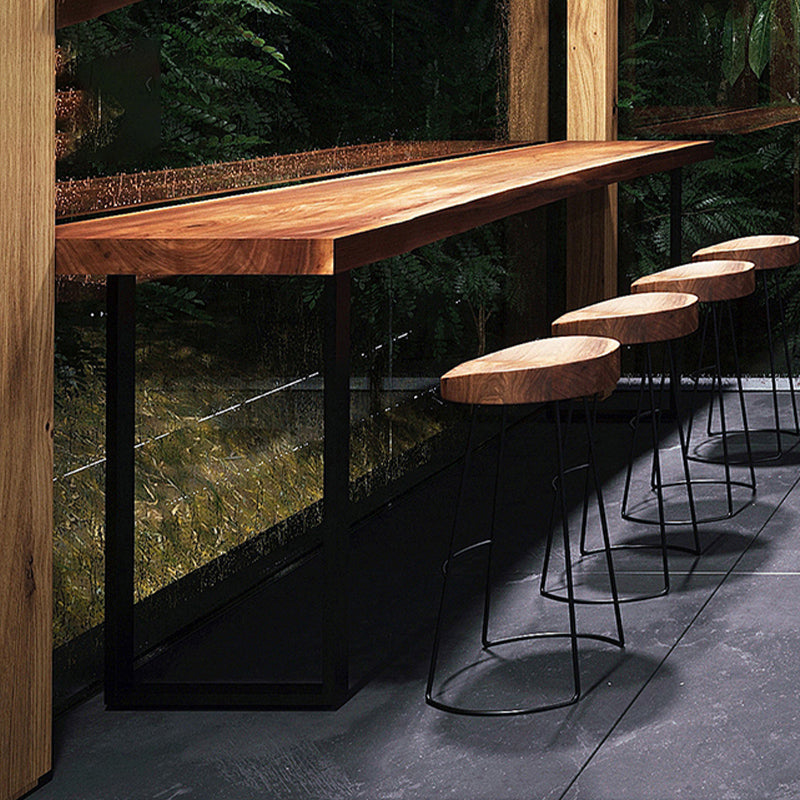 1/2/5 Pieces Bar Set with Backless Stools Metal Glam Pub Table Set for Small Places