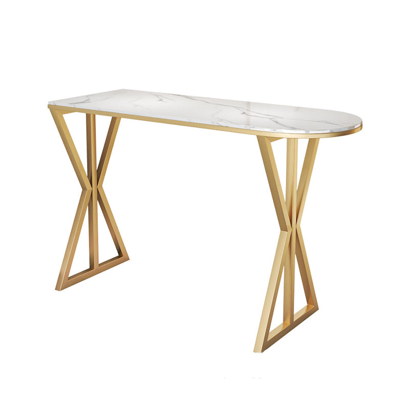 1/2/3/5 Pieces Luxurious Irregular Shape Pub Table Set Sintered Stone Top Bistro Table Set