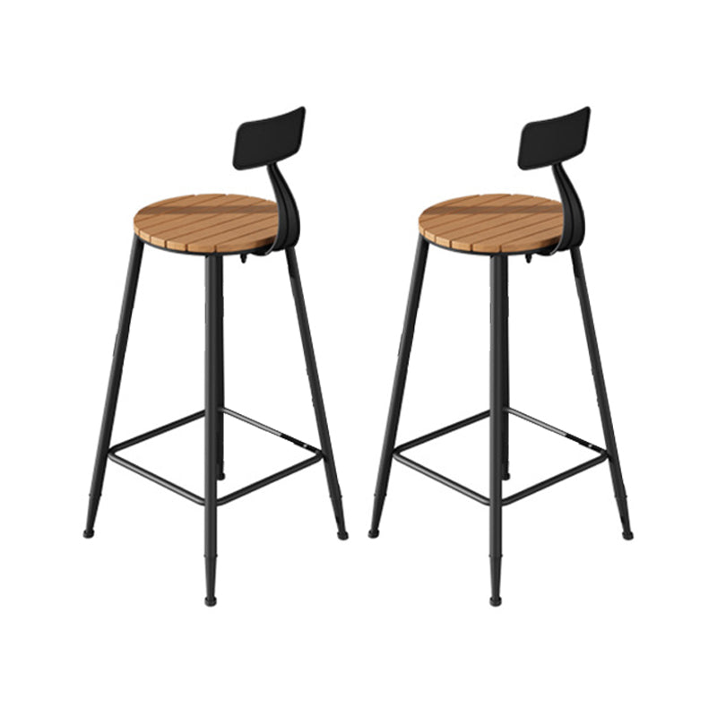 Modern 1/2/5 Pieces Metal Bar Table Set Rectangle Bar Table with High Stools
