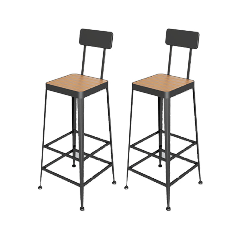 Modern 1/2/5 Pieces Metal Bar Table Set Rectangle Bar Table with High Stools