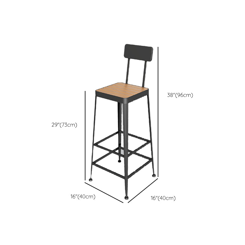 Modern 1/2/5 Pieces Metal Bar Table Set Rectangle Bar Table with High Stools