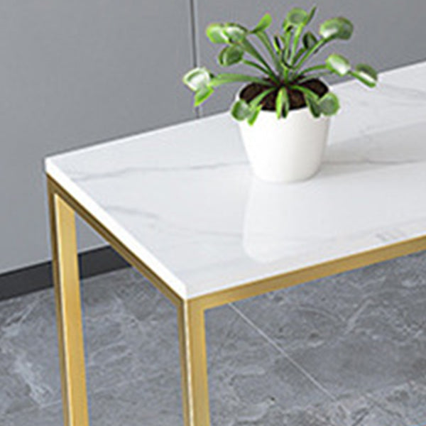 1/2/3/4 Pieces Modern Rectangular Pub Table Set Sintered Stone Top Bistro Table Set