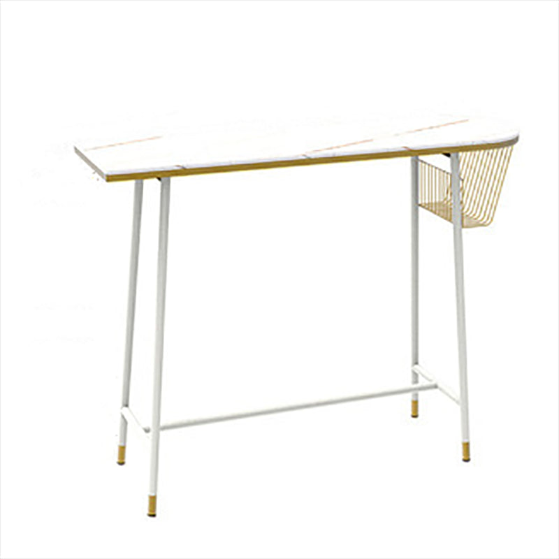 1/2/3 Pieces Irregular Shape Pub Table Set Modern Sintered Stone Top Bistro Table Set