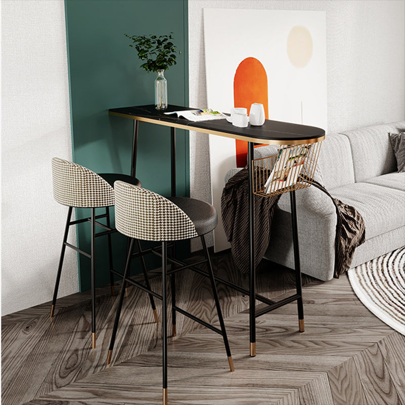 1/2/3 Pieces Irregular Shape Pub Table Set Modern Sintered Stone Top Bistro Table Set