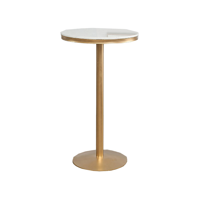 Fixed Counter Set Industrial 1/2/3 Pieces Faux Marble Bar Table Set for Home Use