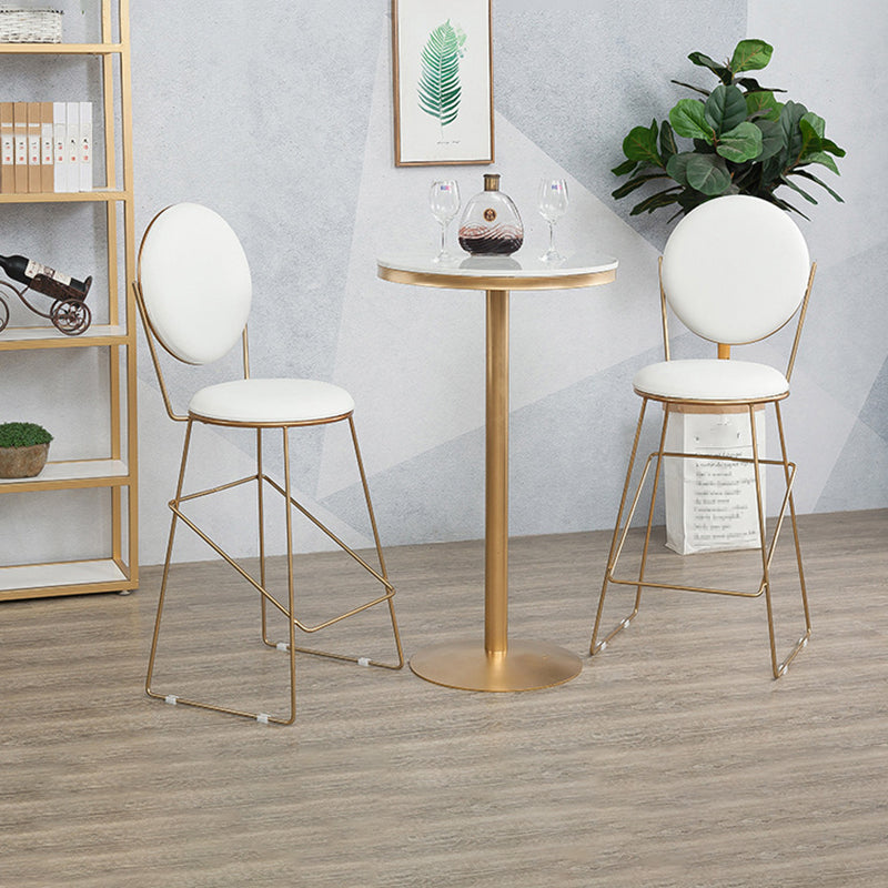 Fixed Counter Set Industrial 1/2/3 Pieces Faux Marble Bar Table Set for Home Use