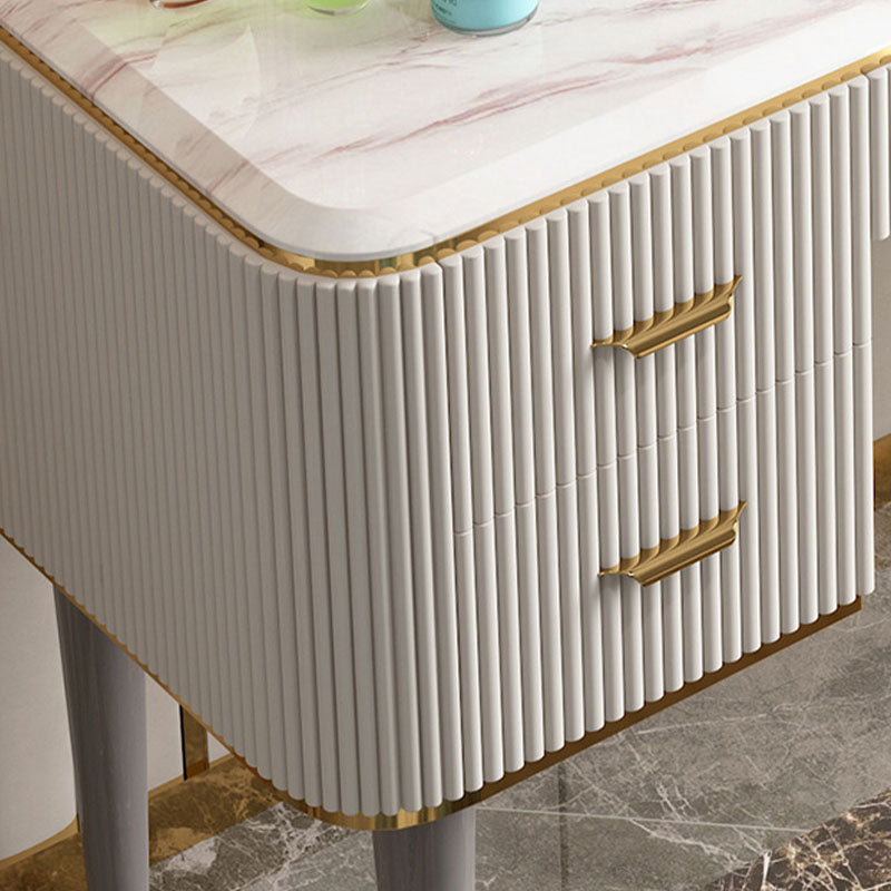 Contemporary Makeup Vanity Set 5-Drawers Vanity Dressing Table Set