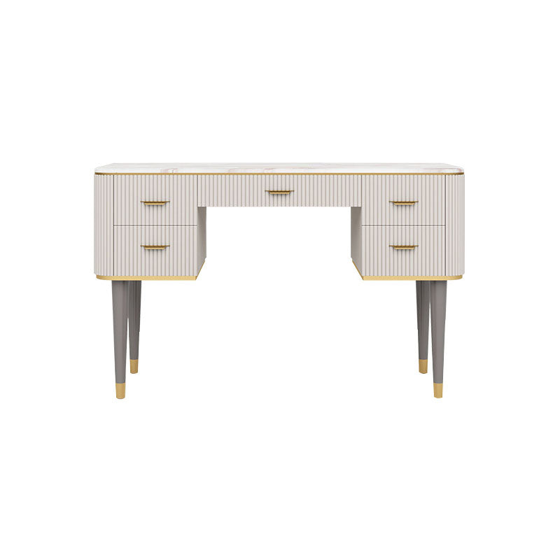 Contemporary Makeup Vanity Set 5-Drawers Vanity Dressing Table Set