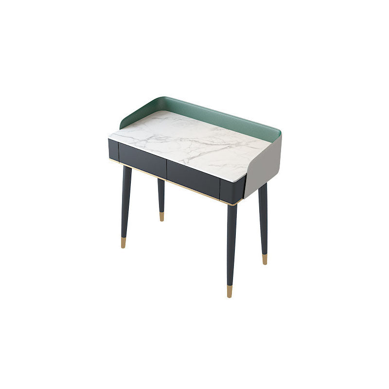 Contemporary Makeup Vanity Desk Double Drawers Vanity Dressing Table