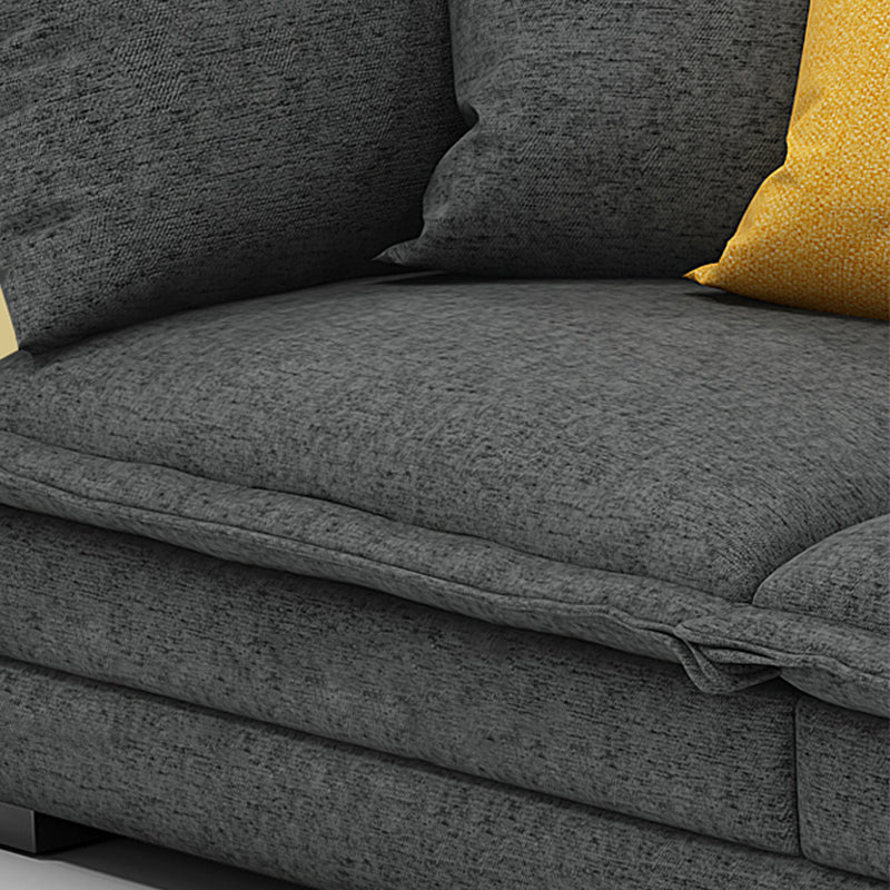 35.43 " H Cotton Blend Pillow Top Arm Sofa & Chaise for Living Room