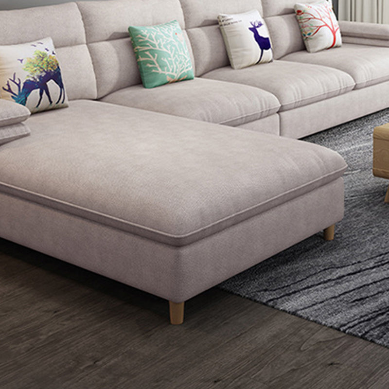 40.94 " H Pillow Top Arm Cotton Blend Sofa & Chaise for Living Room