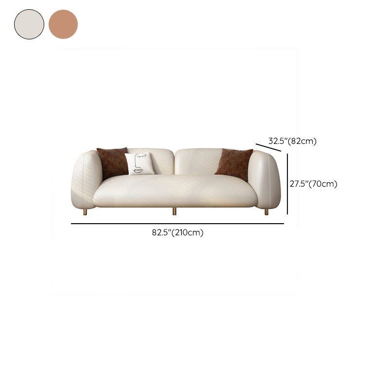 Contemporary Tight Back Standard Settee Tuxedo Arm Sofa for Living Room