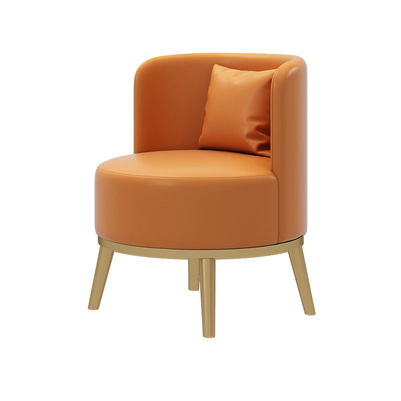 Faux Leather Armless Chair 21.65" Wide Chair with Basic Four Leg