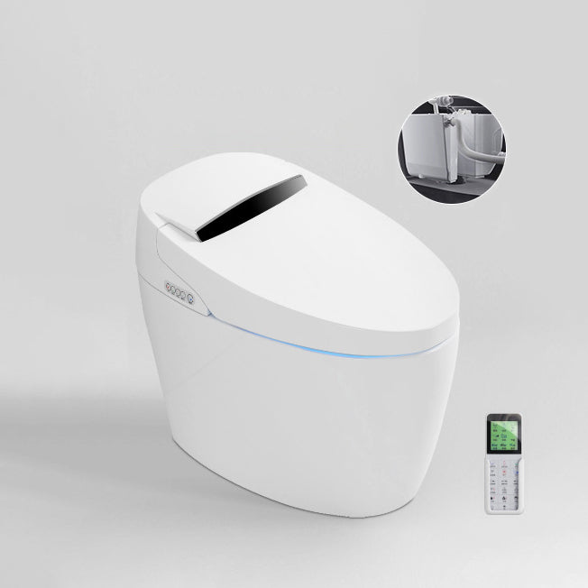 Modern Heated Seat Flush Toilet Floor Mount White Toilet with Toilet Seat