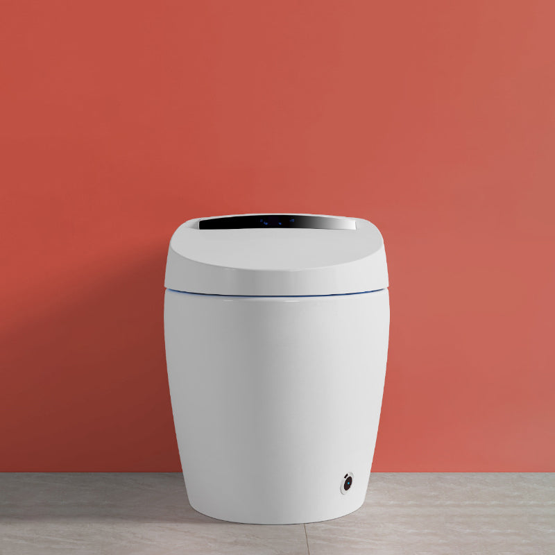 Modern Heated Seat Flush Toilet Floor Mount White Toilet with Toilet Seat