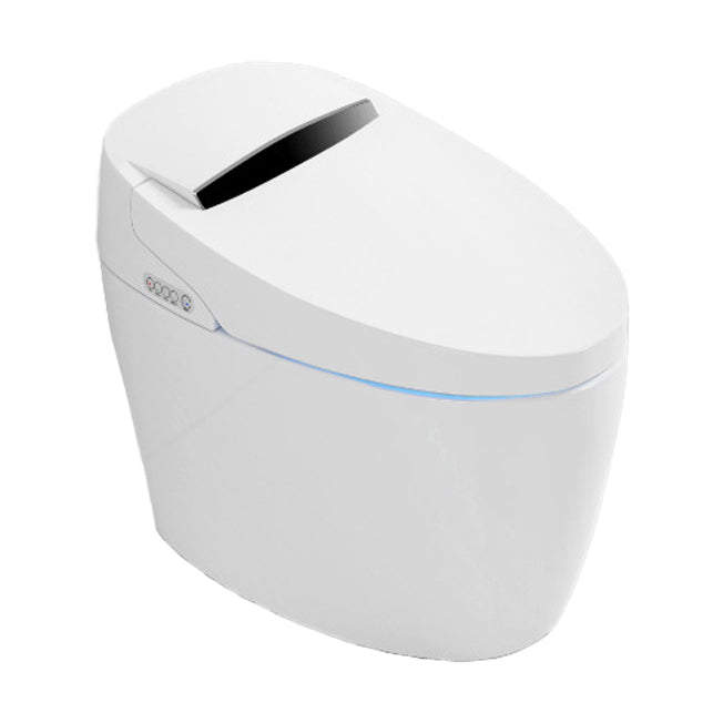 Modern Heated Seat Flush Toilet Floor Mount White Toilet with Toilet Seat