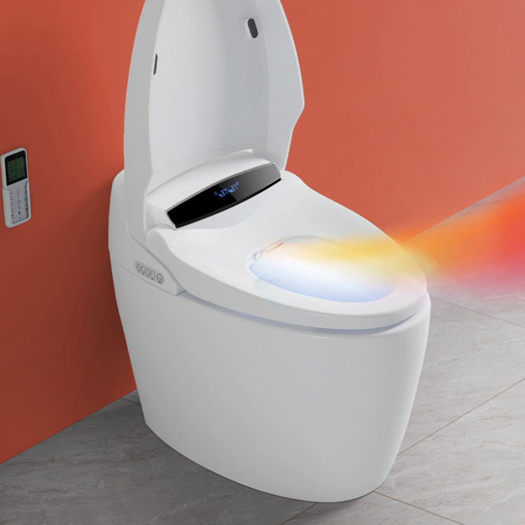 Modern Heated Seat Flush Toilet Floor Mount White Toilet with Toilet Seat