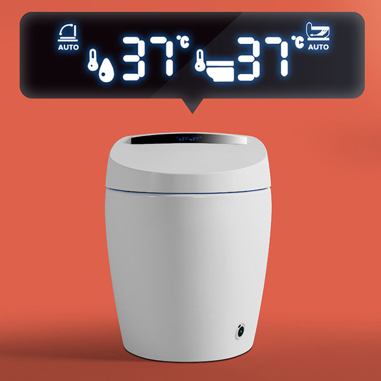 Modern Heated Seat Flush Toilet Floor Mount White Toilet with Toilet Seat