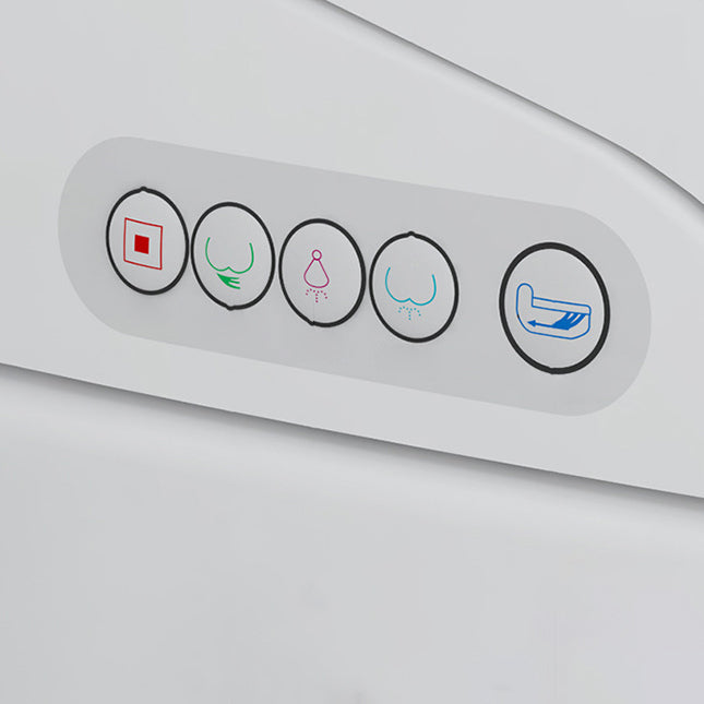 Modern Heated Seat Flush Toilet Floor Mount White Toilet with Toilet Seat